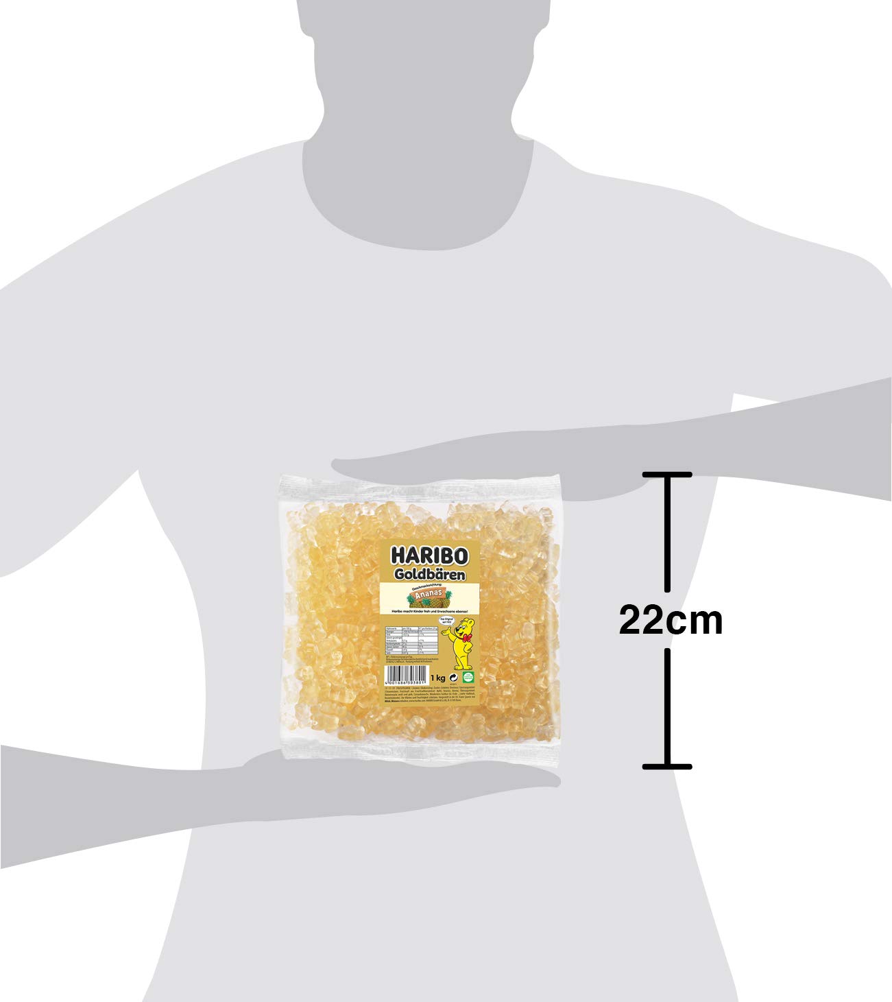 Haribo Gold Bears Pineapple Variety Gummy Bears 1 kg : Amazon.de